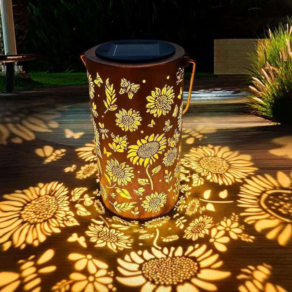 Outdoor Power Supply - Sonnenblumenlicht und Schattenlicht, wasserdichte Außenleuchte, solarbetrieben,