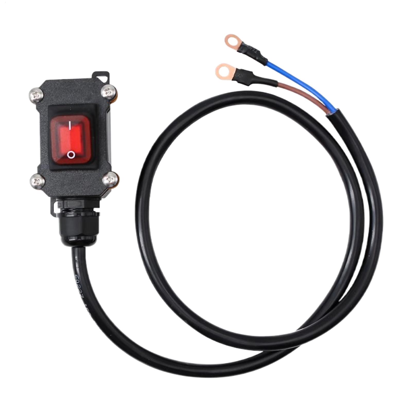 Outdoor Power Disconnect - 30/50/100cm Auto-Batterietrennschalter 12V/24V Wasserdichter Stromunterbrecher Motorrad-Auto-Batterietrenner