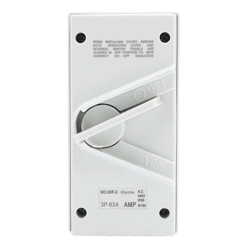 Outdoor Power Disconnect - AA81-Trennschalter Wasserdichter Outdoor-Trennschalter UKF3-3P (AC440V 63A)