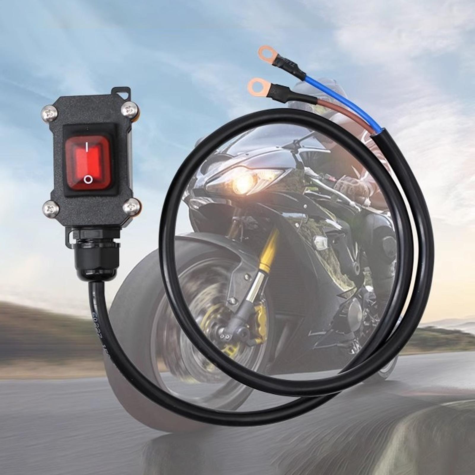 Outdoor Power Disconnect - 30/50/100cm Auto-Batterietrennschalter 12V/24V Wasserdichter Stromunterbrecher Motorrad-Auto-Batterietrenner
