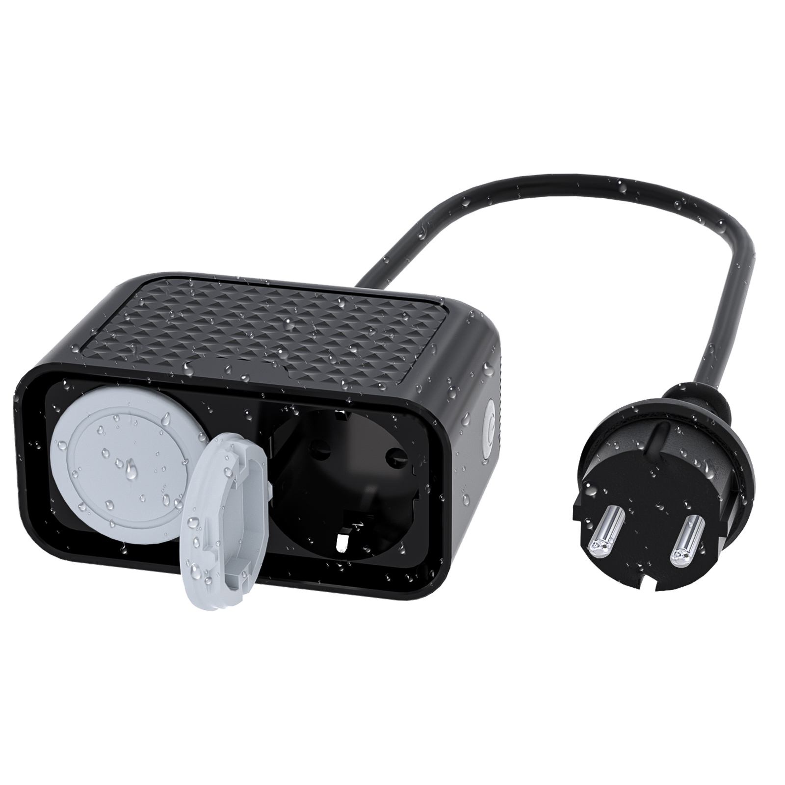 Outdoor Power Outlet With Remote Control - Eu WIFI intelligente Outdoor-Steckdose, wasserdicht IP44,