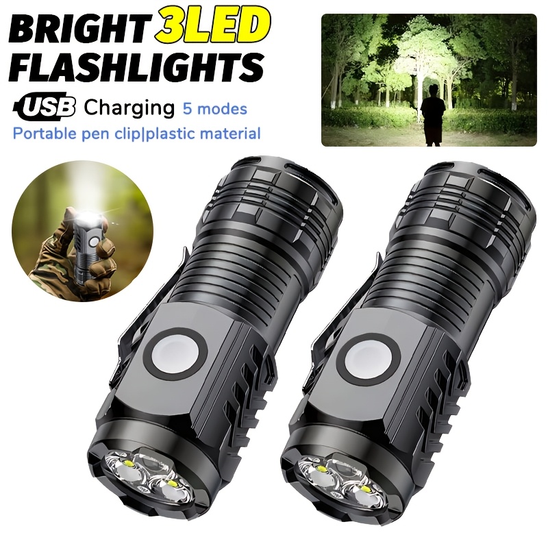 Outdoor Power Supply - Tragbare Mini-LED-Handtaschenlampe Leistungsstarke Fingerspitzen-Taschenlampe Outdoor Wasserdichte