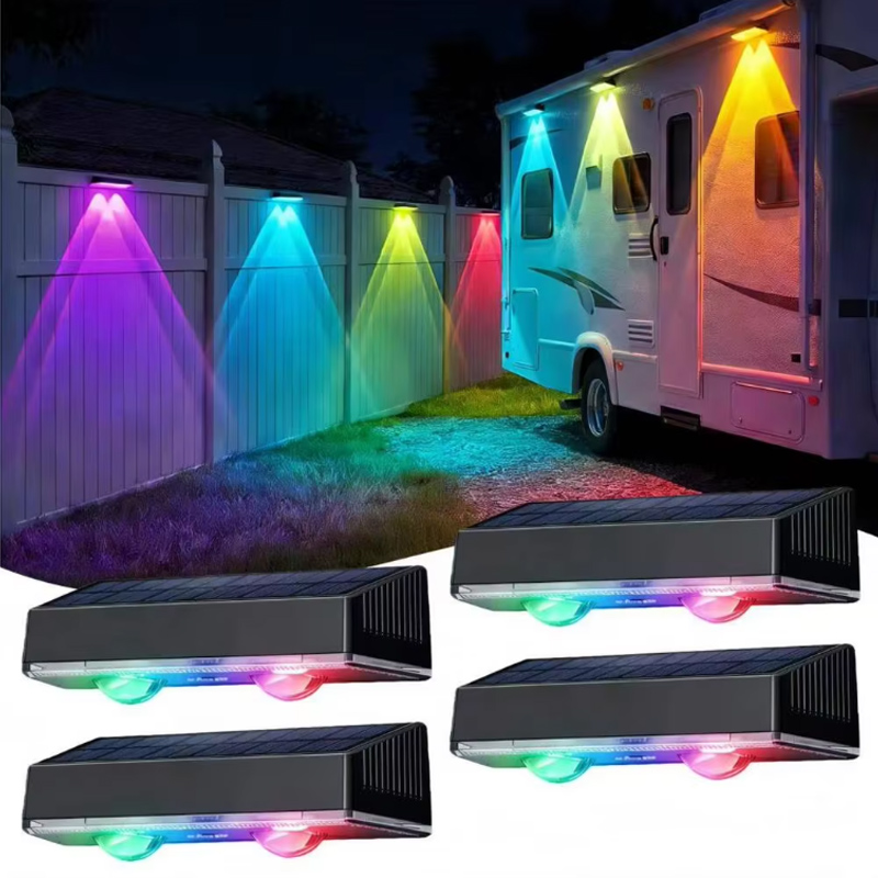 Outdoor Power Washer - Wasserdichte solarbetriebene Wandflutleuchte für Hof und