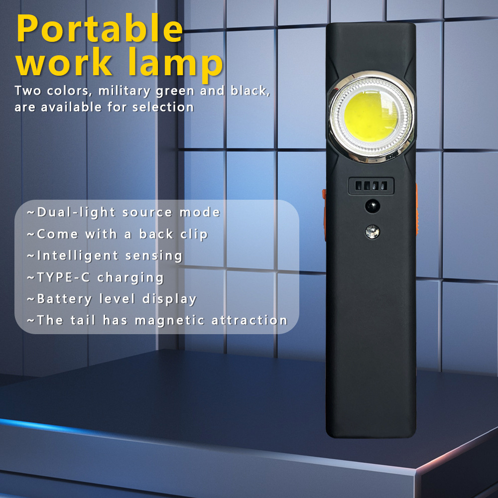 Outdoor Power Supply - Multifunktionale tragbare Mini wiederaufladbare magnetische Arbeitsleuchte