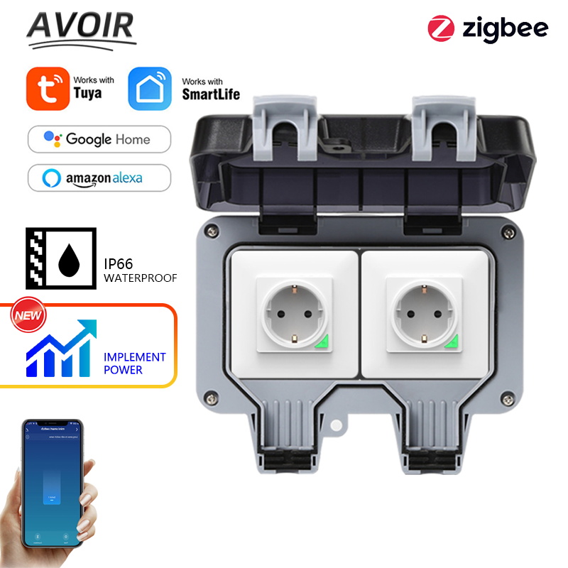Avoir Tuya Zigbee Steckdosen I – Outdoor Power Outlet With Remote Control Bewertung und Preis