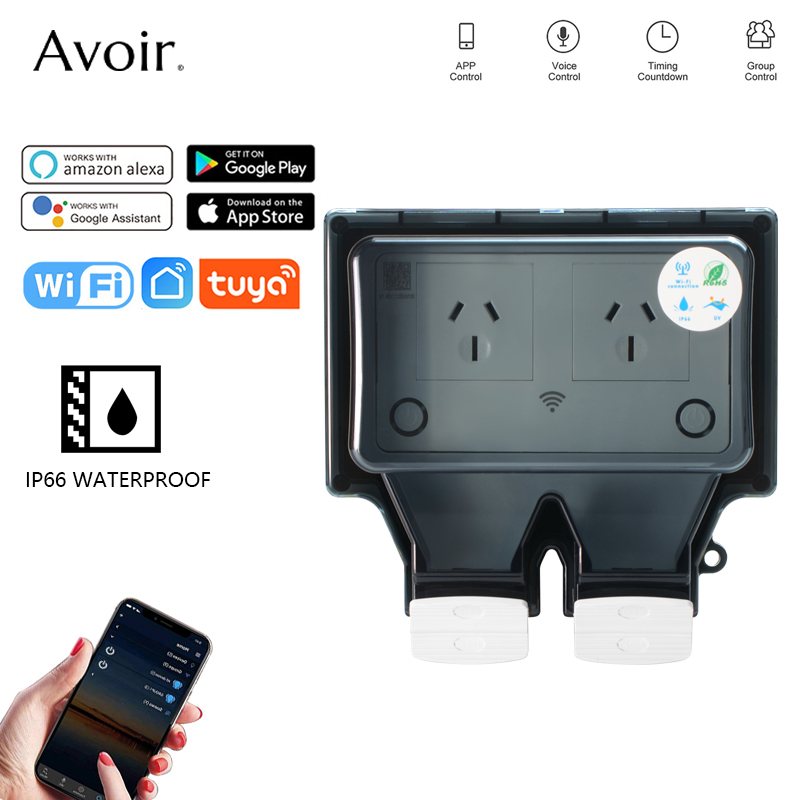 Avoir tuya wifi wasserdichte s – Outdoor Power Outlet With Remote Control Bewertung und Preis