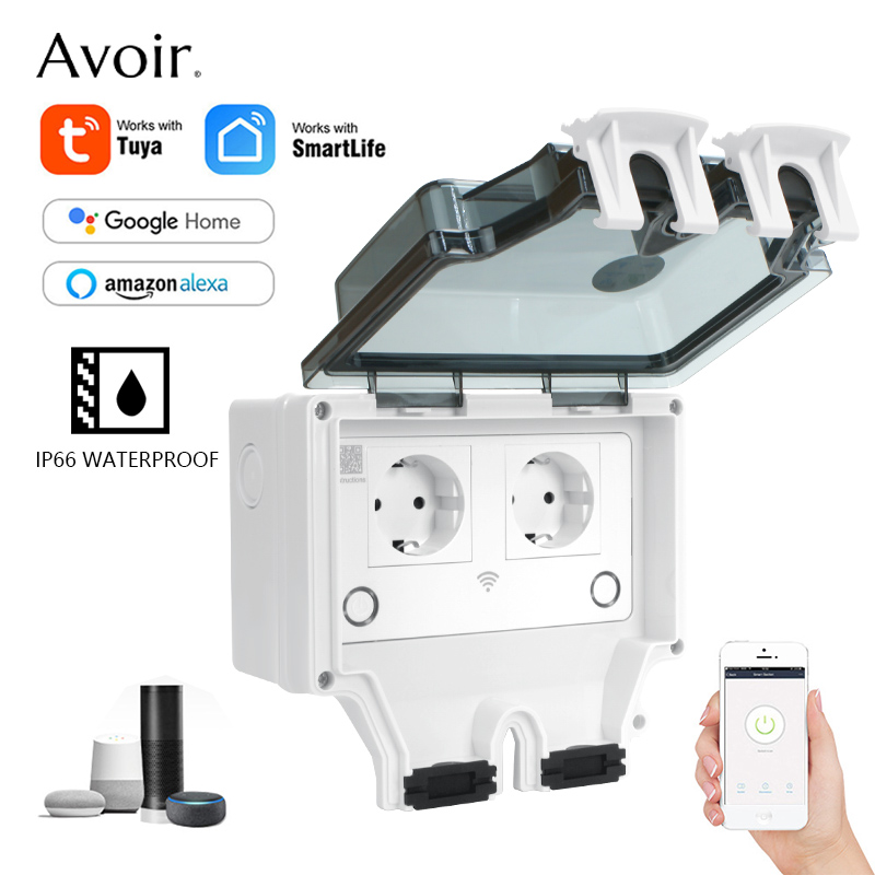 Avoir Tuya IP66 Wasserdichte S – Outdoor Power Outlet With Remote Control Bewertung und Preis